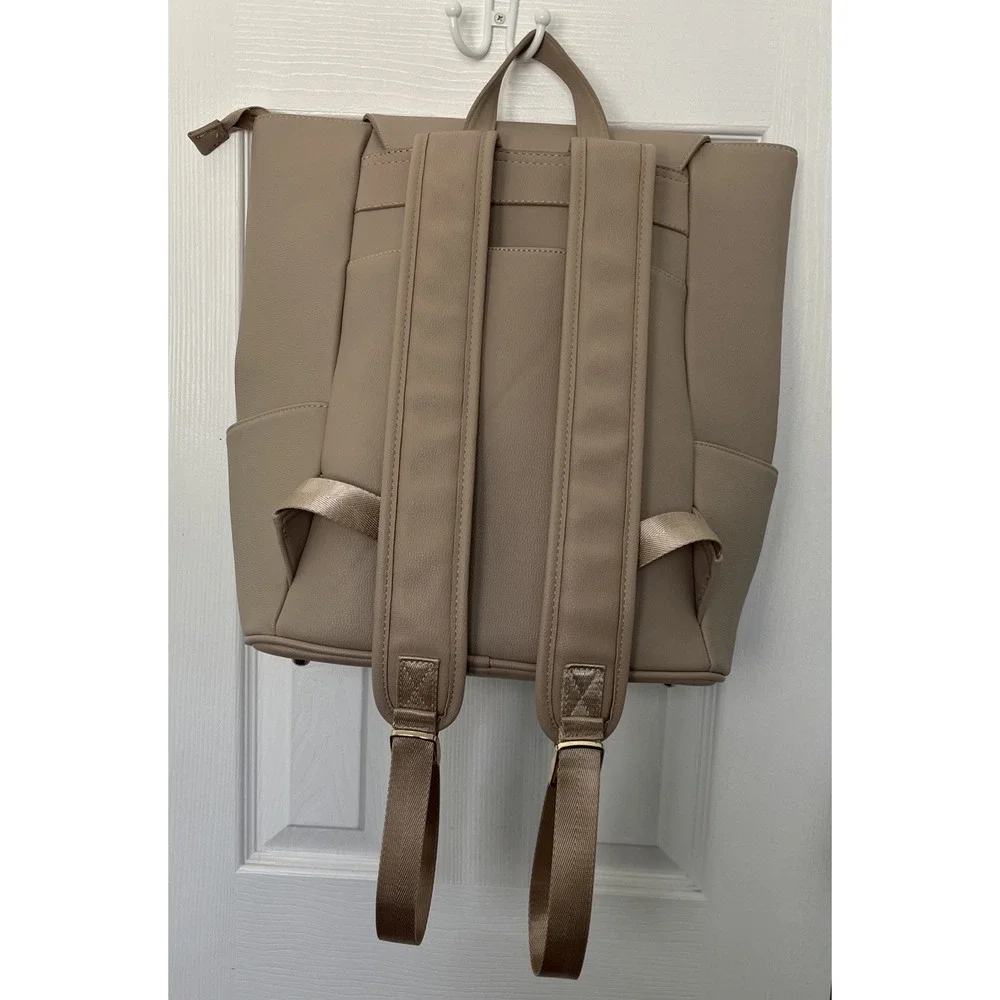Hollis Nude Large Diaper Bag Backpack Crossbody Multi Pockets